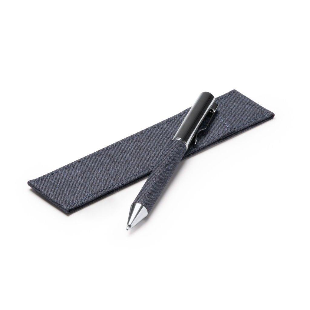 Braman - Przekręcany długopis wykonany z metalu i poliestru RPET.