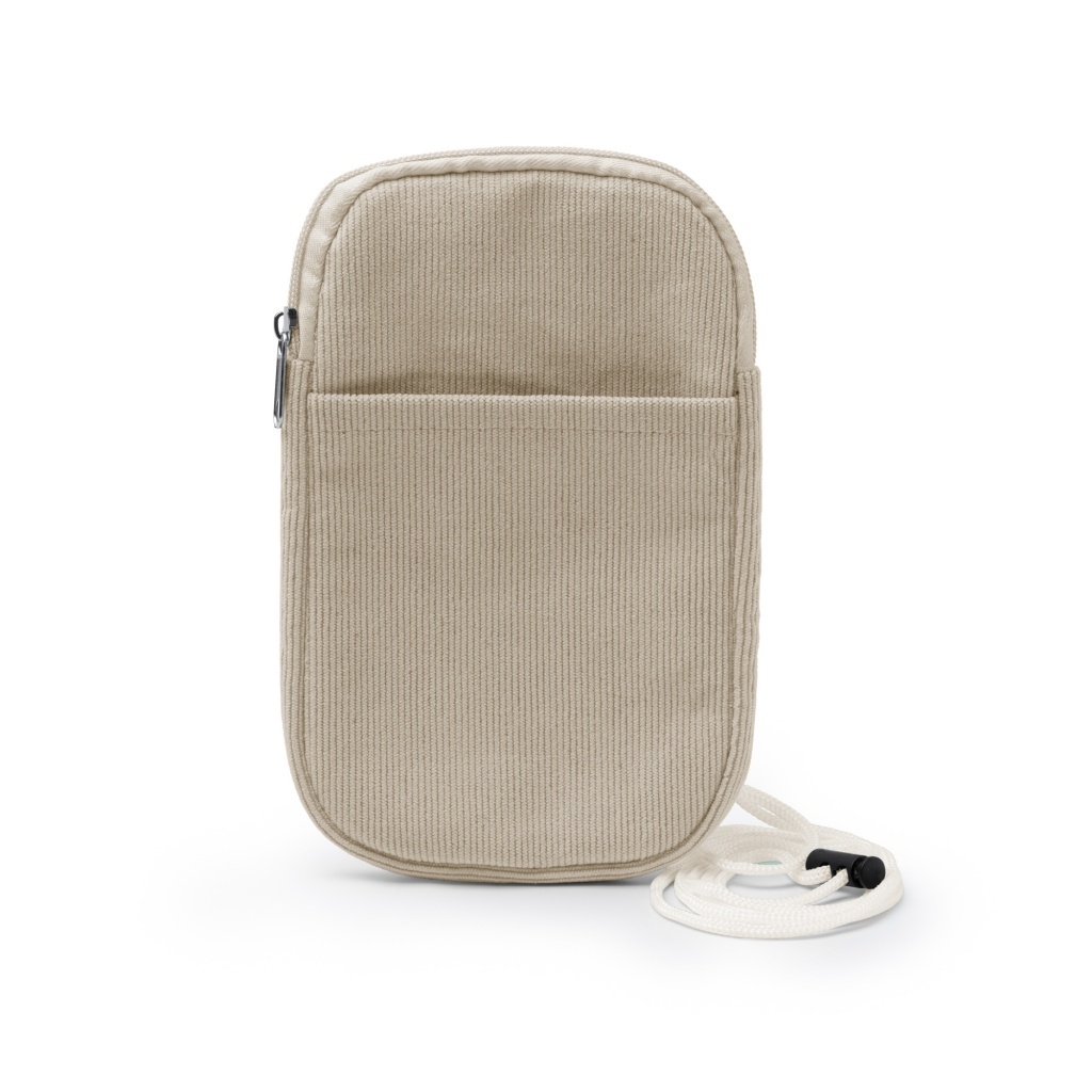 BUSNIX - Saszetka ze sztruksu z kieszenią na telefon