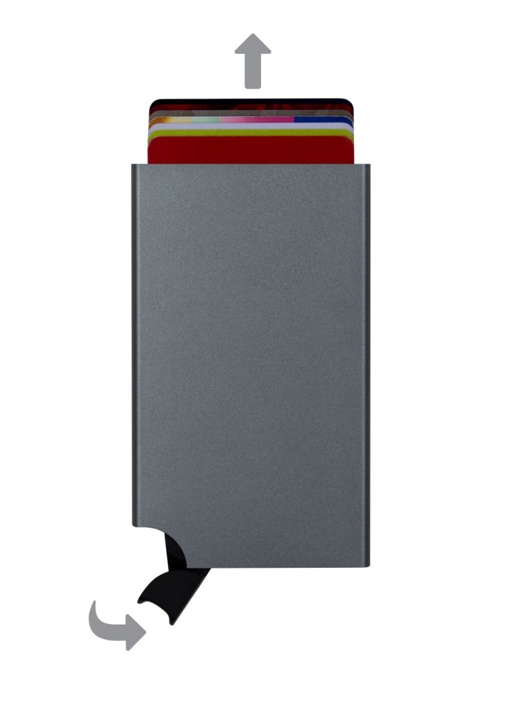 Wally Porto Vegan - Aluminiowy portfel RFID z wegańskim etui