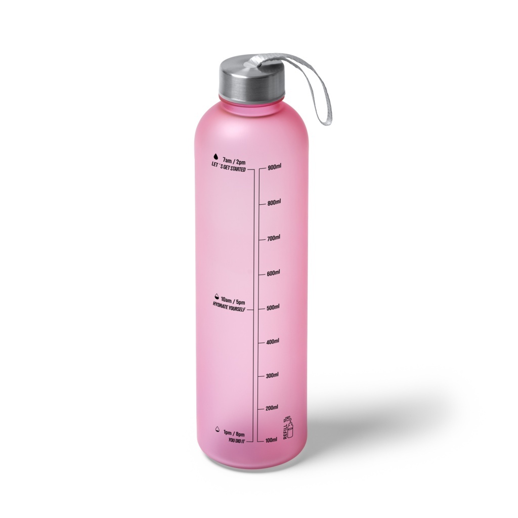 YOGER - Butelka z tritanu z zakrętką z paskiem do przenoszenia