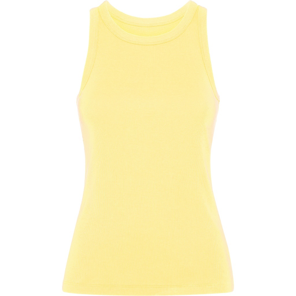 DRIBE - Damska prążkowana koszulka na ramiączkach (220 g/m², 95% bawełna)