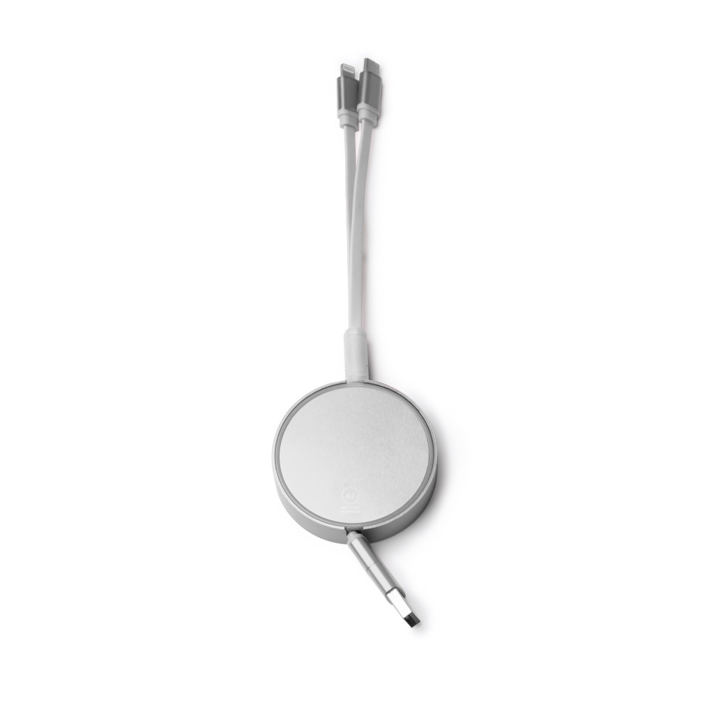 DAWSON - Wysuwany kabel USB/USB C do USB C/Lightning