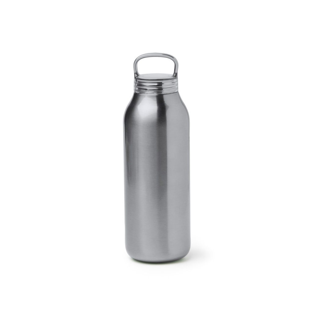 BONTAX - Butelka z podwójnymi ściankami ze stali nierdzewnej z zakrętką z uchwytem, 500ml