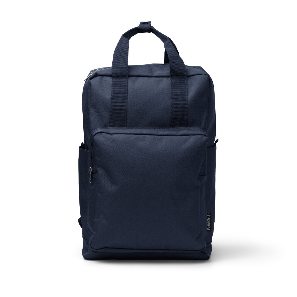 LEVIX - Plecak z poliestru z recyklingu z kieszenią na laptopa