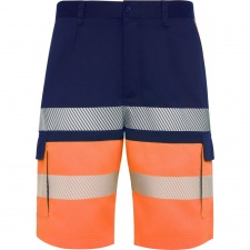 LADA - Dwukolorowe krótkie spodenki robocze o wysokiej widoczności